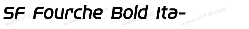 SF Fourche Bold Ita字体转换